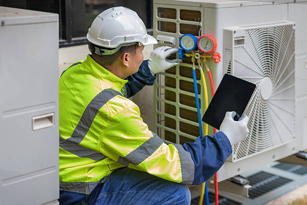 Professional Heat Pump Repair technician working in Waco, KY